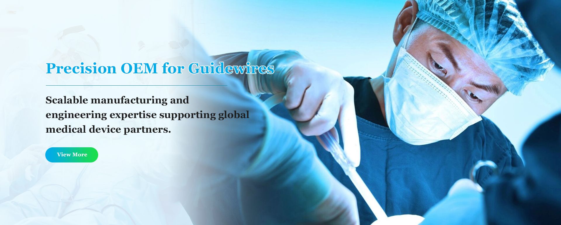 Provide a full range of conventional guide wire OEM